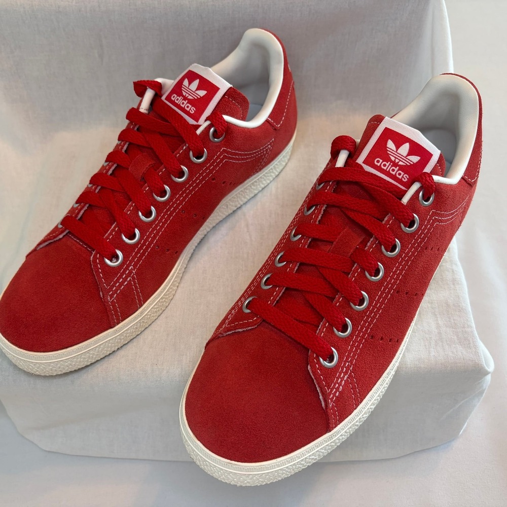 Adidas Originals Stan Smith CS Red White Mens Sneakers ID2044 Men's size 5.5